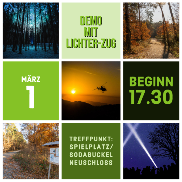 Aufruf zum Lichter-Zug am 01.03.2019