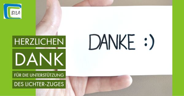 Danksagung an alle Teilnehmenden und Unterstützer